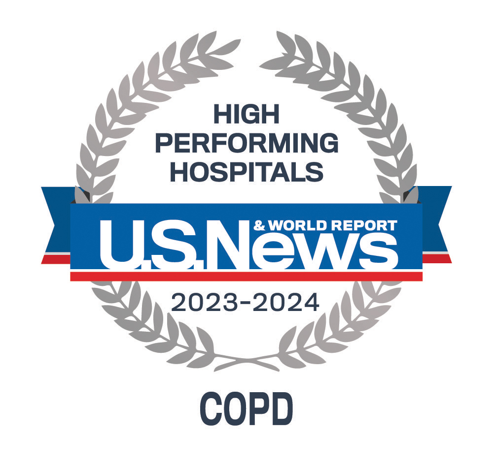 USNWR High Performing Hospitals in 2023-2024 for COPD